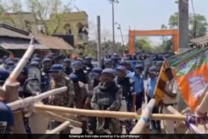 పశ్చిమ బెంగాల్‌లో బిజెపి బృందం ఘర్షణ హిట్ మొతాబారిని సందర్శించకుండా ఆగిపోయింది