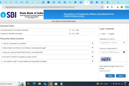 ఎస్బీఐ పీఓ మెయిన్స్ అడ్మిట్ కార్డు విడుదల; ఇక్కడ ఉన్న డైరెక్ట్ డైరెక్ట్ లింక్ డౌన్ డౌన్ లోడ్ చేసుకోండి