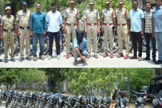 ఒకేఒక్కడు రెండు రెండు కమిషనరేట్ లు 18 బైకులు-వరుస చోరీలకు పాల్పడుతున్న దుండగుడి దుండగుడి దుండగుడి