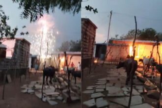 కర్ణాటక గ్రామంలో పవర్ ఖోస్ 100 గృహాలను దెబ్బతీస్తుంది