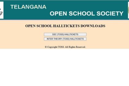 టాస్ SSC ఇంటర్ పరీక్షలు 2025: తెలంగాణ ఓపెన్ టెన్త్ టెన్త్, ఇంటర్ హాల్ టికెట్లు విడుదల