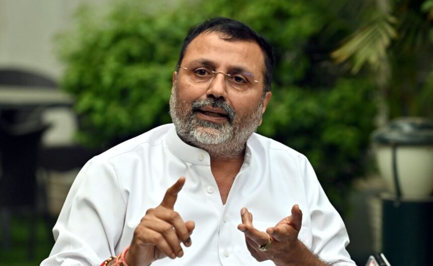 "మతపరమైన యుద్ధాలను ప్రేరేపించడానికి సుప్రీంకోర్టు బాధ్యత": బిజెపి ఎంపి నిషికంత్ దుబే