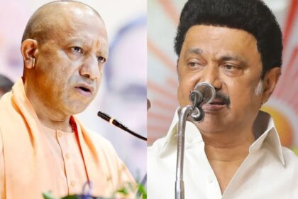 యోగి ఆదిత్యనాథ్ MK స్టాలిన్ భాషా విభజనను సృష్టిస్తుంది