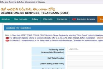 డిగ్రీ ప్రవేశాల ప్రవేశాల - 'దోస్త్' సెకండ్ ఫేజ్ రిజిస్ట్రేషన్లు రిజిస్ట్రేషన్లు ప్రారంభం, ప్రాసెస్- తెలంగానా DOST రెండవ దశ రిజిస్ట్రేషన్లు ఈ రోజు నుండి ప్రారంభమవుతాయి, కెరీర్ న్యూస్
