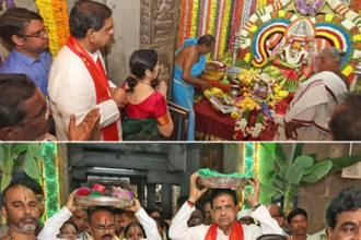 తిరుపతి తాతయ్య గుంట గుంట గంగమ్మ తల్లి జాతర- సారె సమర్పించిన టీటీడీ టీటీడీ ఛైర్మన్, ఈవో
