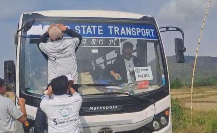 మణిపూర్ ప్రభుత్వ బస్సుపై రాష్ట్ర పేరు తర్వాత ప్రోబ్ పెరగడానికి పిలుపులు