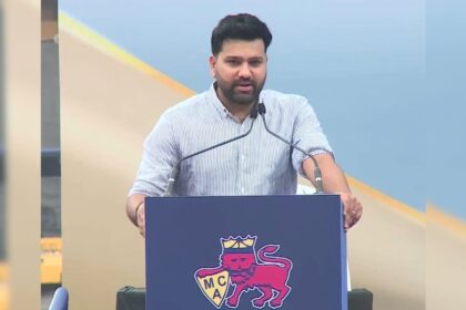 "స్టిల్ ప్లేయింగ్ ...": రోహిత్ శర్మ సందేశం వాంఖేడే స్టేడియం స్టాండ్ గా అతని పేరు పెట్టబడింది