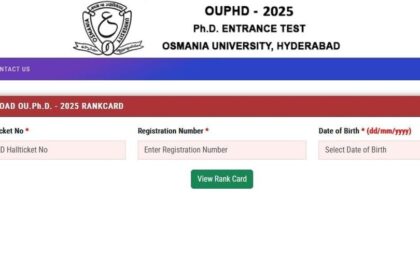 ఓయూ పీహెచ్‌డీ ఎంట్రెన్స్ ఎంట్రెన్స్ ఎగ్జామ్ ఫలితాలు విడుదల - ర్యాంక్ కార్డు ఇలా డౌన్లోడ్ డౌన్లోడ్ డౌన్లోడ్