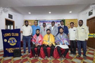 లయన్స్ క్లబ్ క్లబ్ విజన్ కేర్ కేర్ అధ్యక్షులు గా ఎన్నికైన లయన్ బుద్దార్తి సతీష్ సతీష్ సతీష్