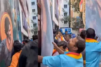 వీరమల్లు బ్యానర్స్ చించివేత .. ఇది ఇది వాళ్ల కార్యకర్తల పనే పనే