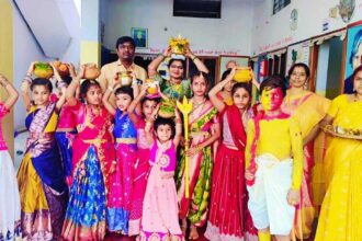 సాయి జీనియస్ హైస్కూల్లో వైభవంగా ఆషాడ మాసం బోనాలు బోనాలు