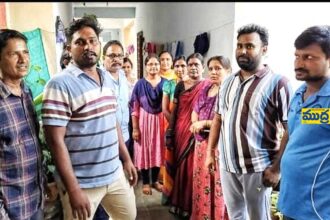 సింగరేణి క్వార్టర్ పైకప్పు కూలి ఉద్యోగికి గాయాలు