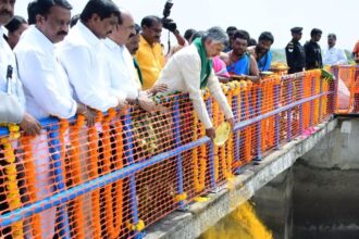సీమకు జలసిరులు ..! హంద్రీనీవాకు నీరు విడుదల చేసిన సీఎం చంద్రబాబు