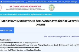 ఏపీలో డిగ్రీ అడ్మిషన్లు 2025: రిజిస్ట్రేషన్, వెబ్ ఆప్షన్ల గడువు గడువు పొడిగింపు