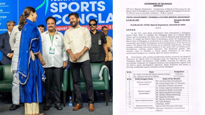 తెలంగాణ స్పోర్ట్స్ హబ్‌లో ఉపాసనకు ఉపాసనకు అత్యున్నత బాధ్యతలు .. సీఎం రేవంత్ రెడ్డిపై రెడ్డిపై రామ్ భార్య భార్య ట్వీట్