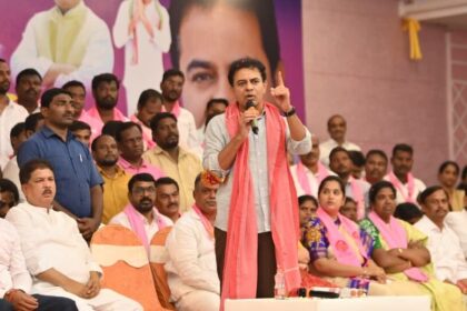 పార్టీ మారిన ఎమ్మెల్యేలు ఎమ్మెల్యేలు దమ్ముంటే రాజీనామా చేసి - కేటీఆర్ కేటీఆర్