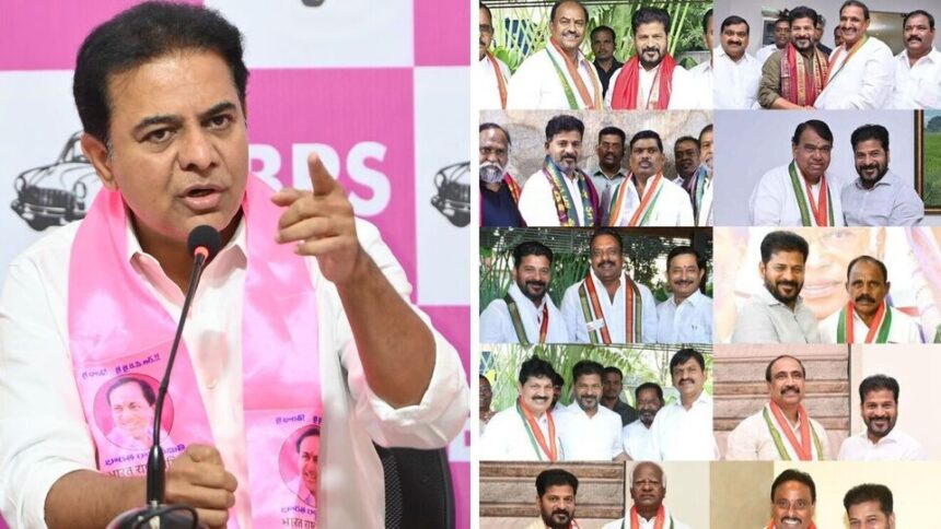 'ఇది ఎమ్మెల్యేల ఎమ్మెల్యేల చోరీ కాదా ..?' రాహుల్ గాంధీకి కేటీఆర్ ప్రశ్నలు