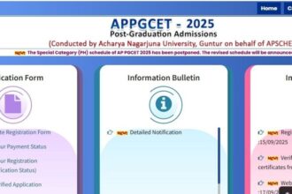 ఏపీ పీజీసెట్ కౌన్సెలింగ్ 2025: కొనసాగుతున్న కొనసాగుతున్న - ఈనెల 20 న సీట్ల సీట్ల సీట్ల