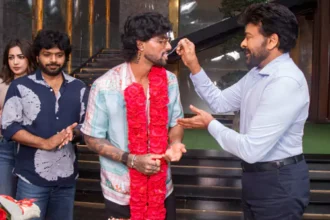 క్రికెటర్‌ తిలక్‌వర్మను సన్మానించిన మెగాస్టార్ చిరంజీవి!